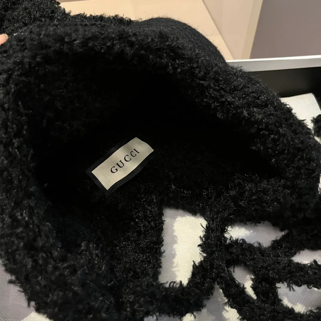 Gucci knitted ear protection beanie