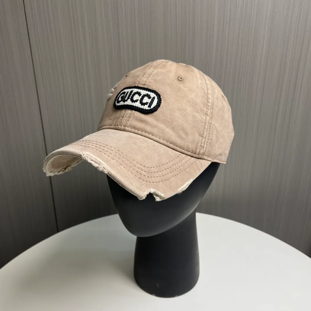 P56 Gucci～25 new spring model, simple and high-end baseball cap, new process washing, retro color, customized version!