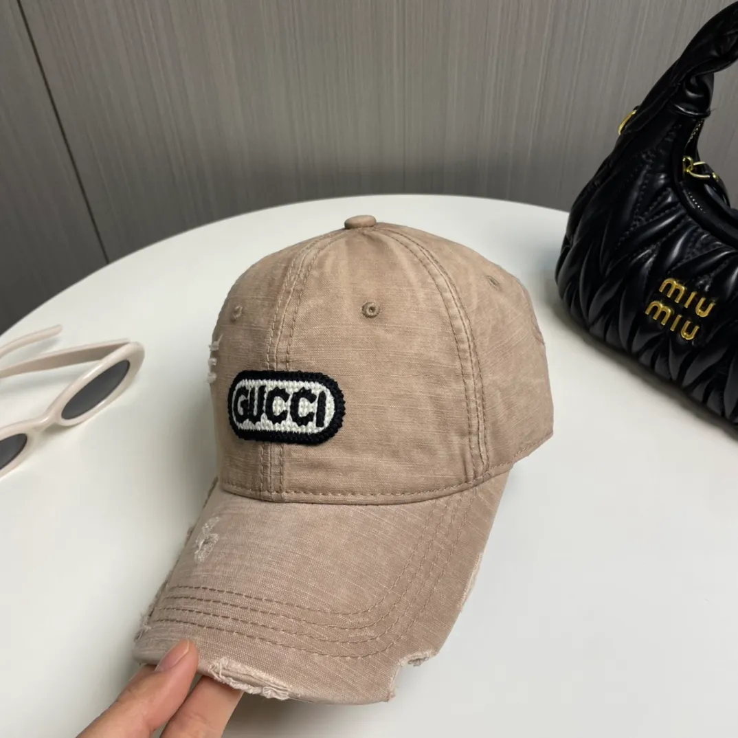 P56 Gucci～25 new spring model, simple and high-end baseball cap, new process washing, retro color, customized version!