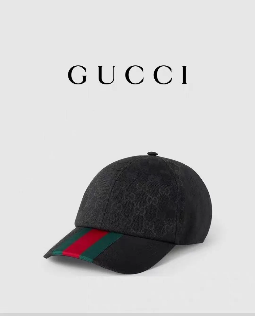 P90 original version shipped!   , Gucci (Gucci) latest original baseball cap, wide webbing. 1:1 mold opening and customization at the counter, the highest version, original canvas fabric + first-layer cowhide, light and breathable! Photographed in real life, suitable for men and women in all seasons, basic head circumference 56cm, adjustable patches.
