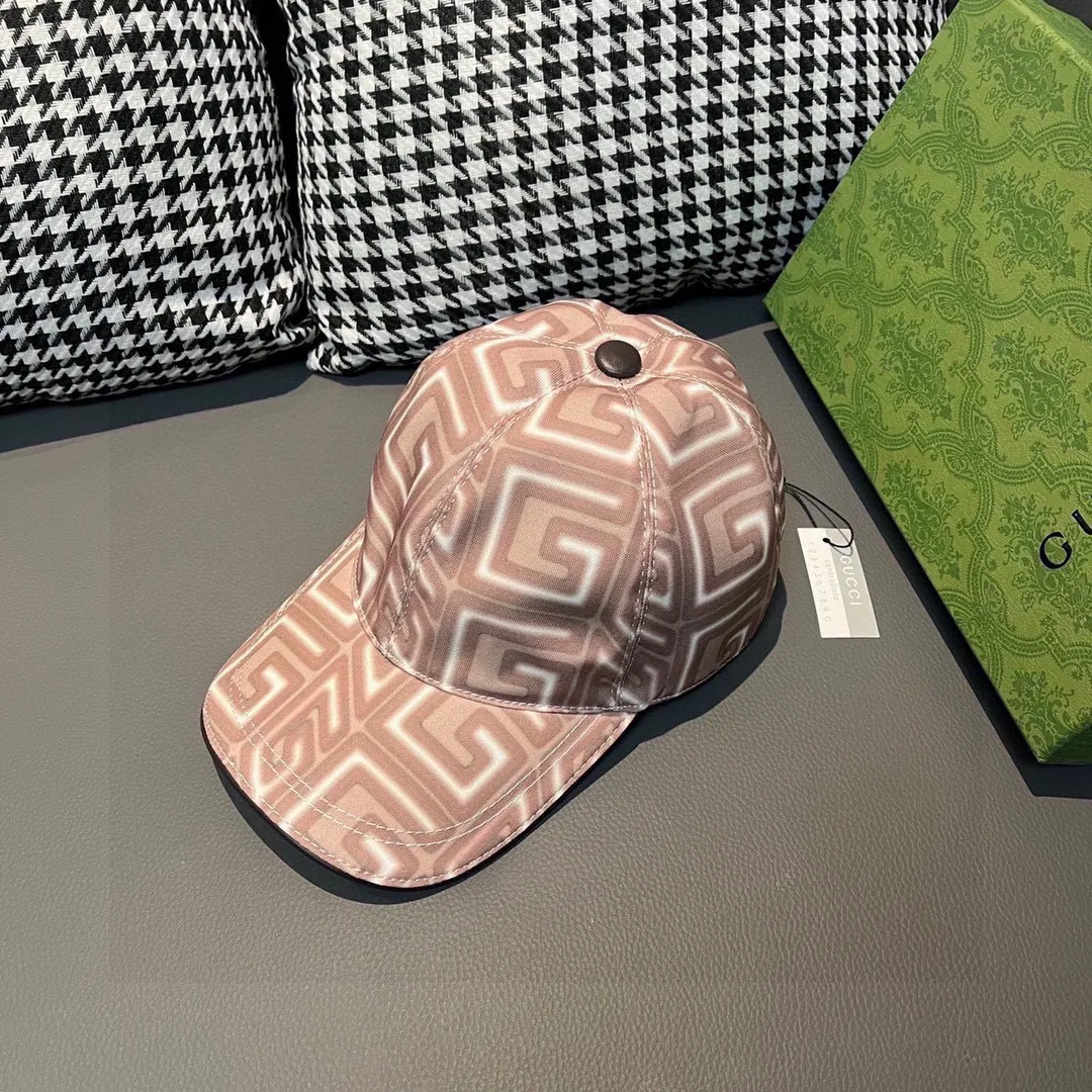 🉐️90 🎗, Gucci Gucci’s new original baseball cap, artistic large double G, 1:1 mold customization at the counter, perfect pattern, original canvas fabric + first-layer cowhide, light and breathable! The basic head circumference is 56cm, and the patch is adjustable.
