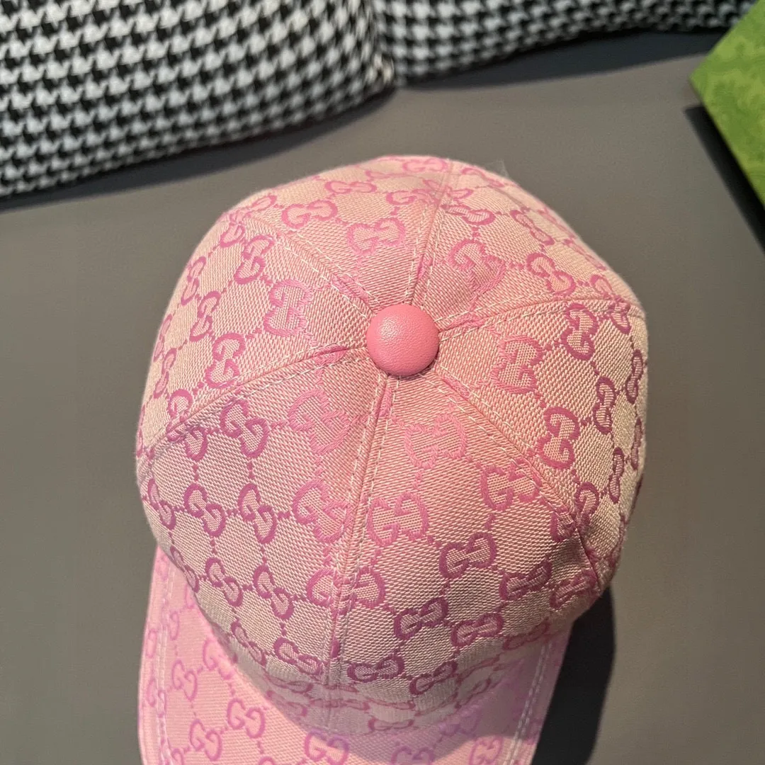 🉐️90, Gucci (Gucci) new original baseball cap counter 1:1 mold customization! Original canvas fabric + first-layer cowhide, light and breathable! Actual photo, suitable for men and women, basic head circumference 56cm, adjustable patch.