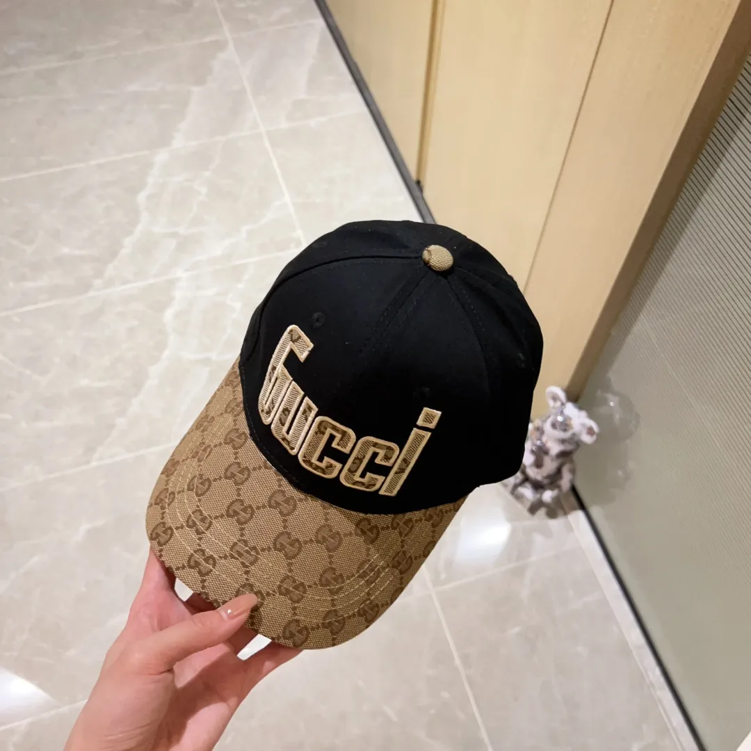 Special price P56💛 Comes with dust bag [GUCCI] 2023 new embroidered simple baseball cap, new model shipped, big brand model is super easy to match, hurry up and get it!