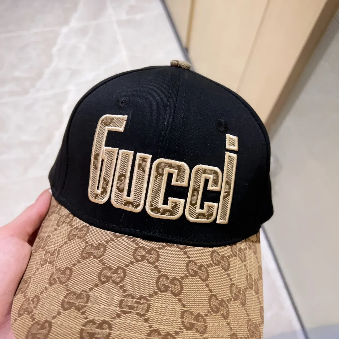 Special price P56💛 Comes with dust bag [GUCCI] 2023 new embroidered simple baseball cap, new model shipped, big brand model is super easy to match, hurry up and get it!