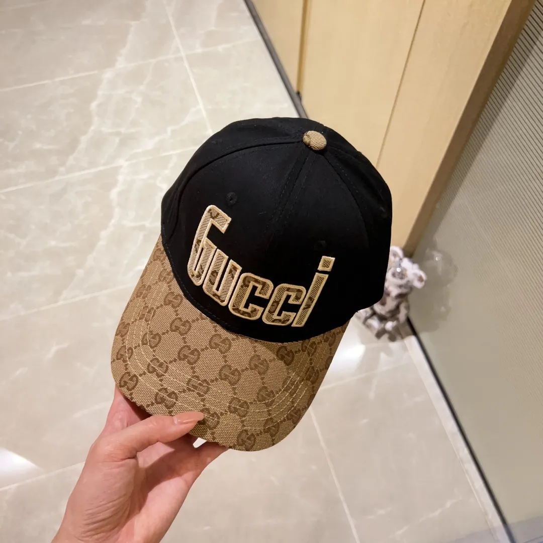 Special price P56💛 Comes with dust bag [GUCCI] 2023 new embroidered simple baseball cap, new model shipped, big brand model is super easy to match, hurry up and get it!