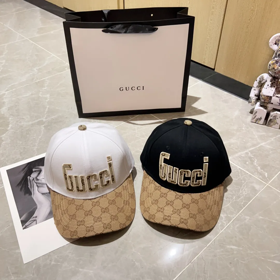 Special price P56💛 Comes with dust bag [GUCCI] 2023 new embroidered simple baseball cap, new model shipped, big brand model is super easy to match, hurry up and get it!