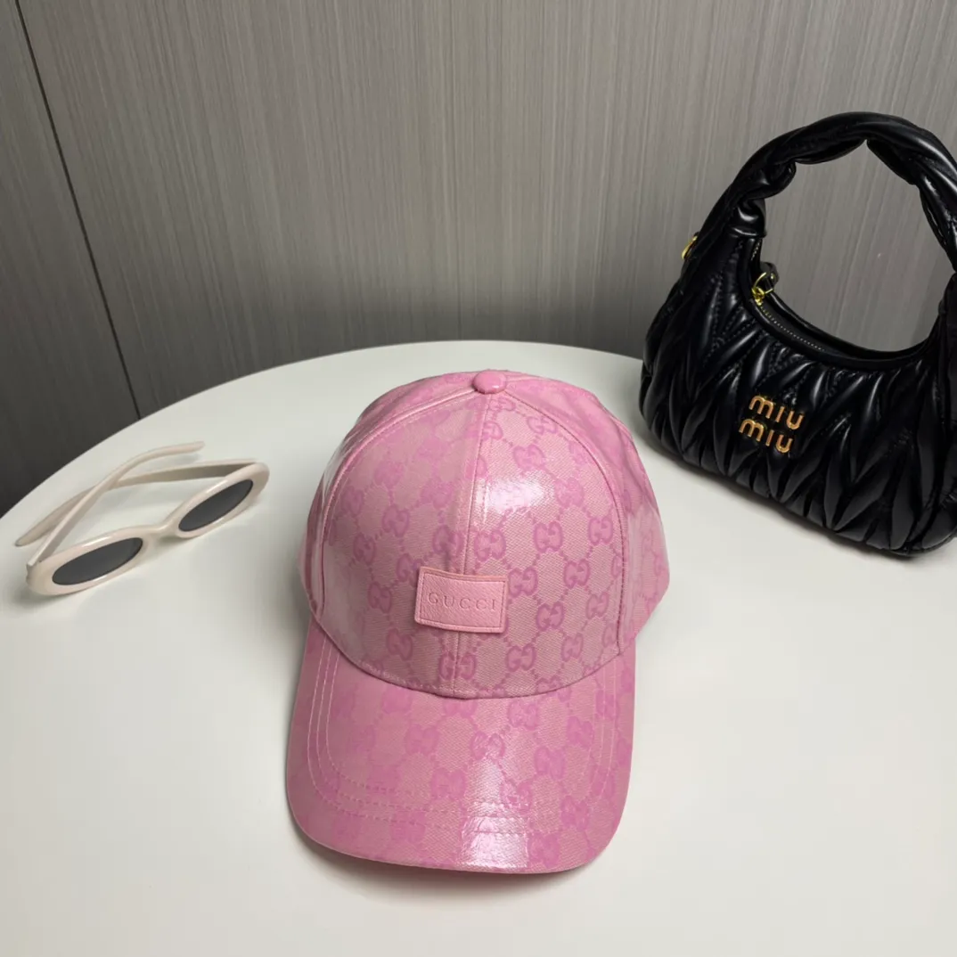 P60【GUCCI】🌸2024 official website is online simultaneously🎊 Korean version of the new British classic casual atmosphere customized model 1:1 original quality unisex baseball cap Meibang three-dimensional printed geological fabric high version quality🔥🔥🔥