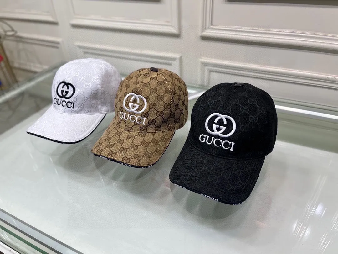Batch 90, new Gucci (Gucci) original baseball cap, GUCCI embroidery, 1:1 mold customization, heavy embroidery, details comparable to counters, original canvas fabric + first-layer cowhide, excellent quality! The first choice for handsome men and beautiful women, fashionable and versatile. The basic head circumference is 56cm, and the patch is adjustable.