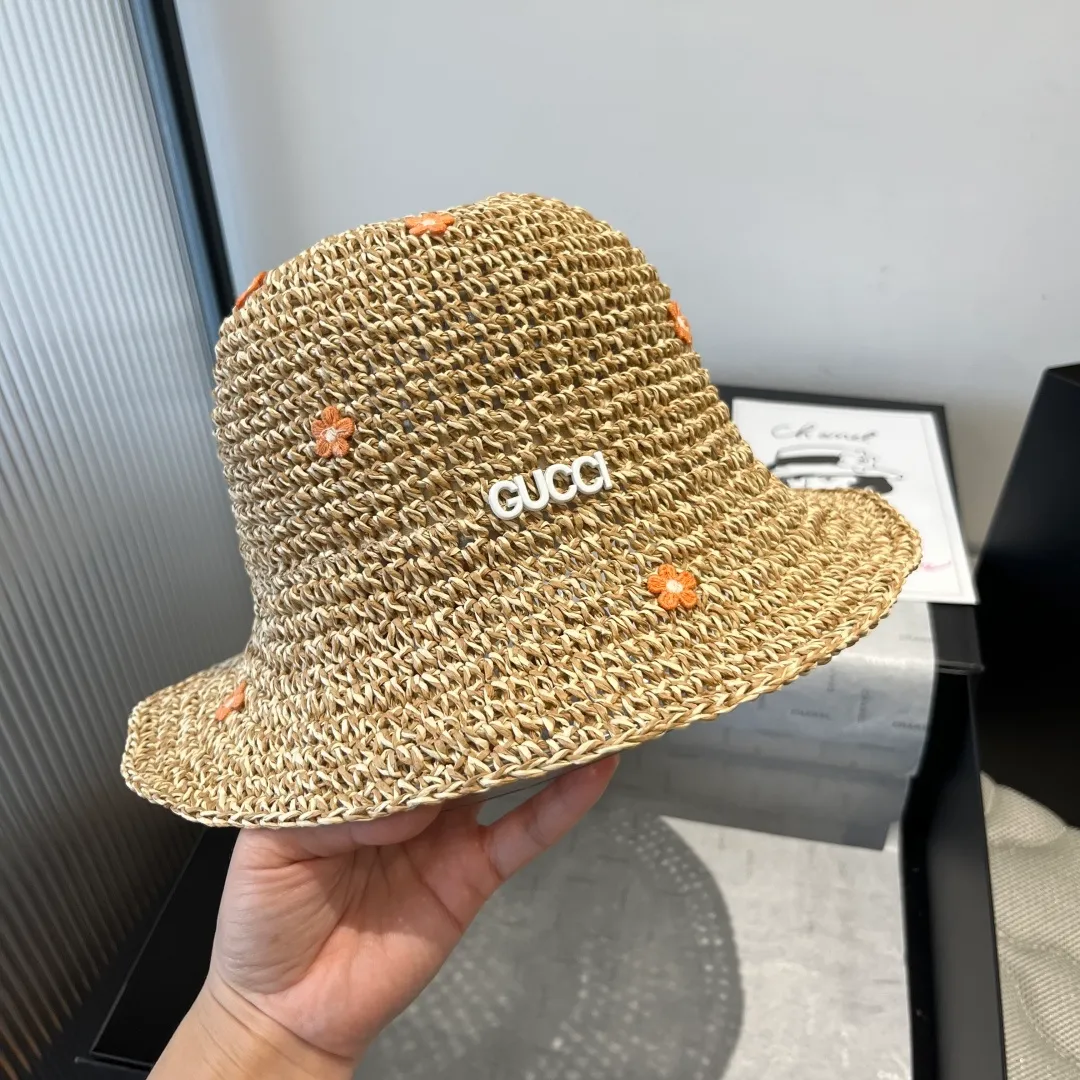 💰110¥ Gucci new straw hat, foldable