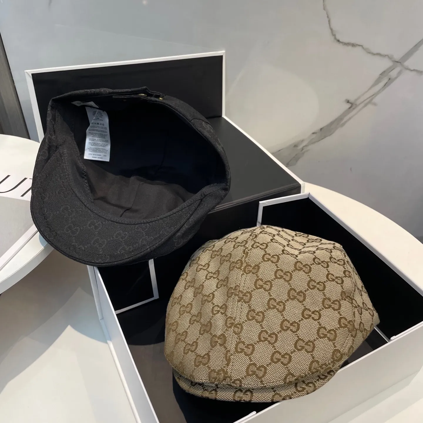 P80 Gucci forward hat, painter's hat, classic presbyopia, head circumference 57cm