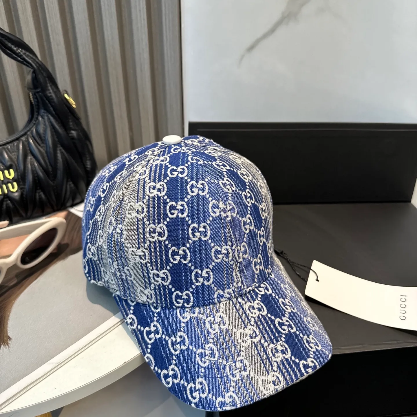 P60 GUCCI Gucci 2025 counter new jacquard baseball cap 🧢 very trendy! Casual and sports style, classic production, super easy to match! Look small
