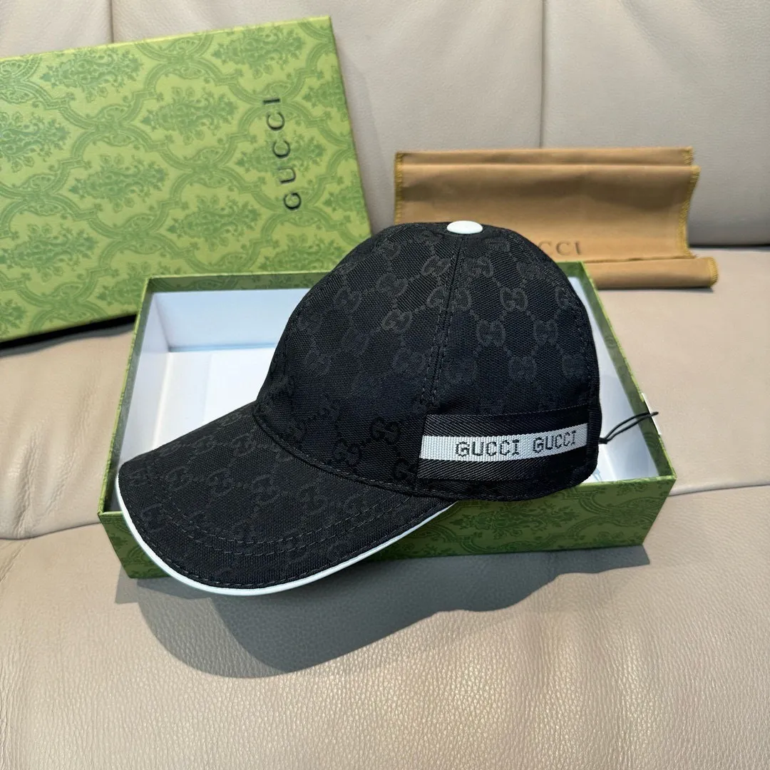 p90, Gucci (Gucci) new spring and summer original baseball cap, logo webbing, 1:1 mold customization, original canvas + first-layer cowhide, popular purchasing agent, versatile style for men and women, great quality! The basic head circumference is 56cm, and the patch is adjustable.
