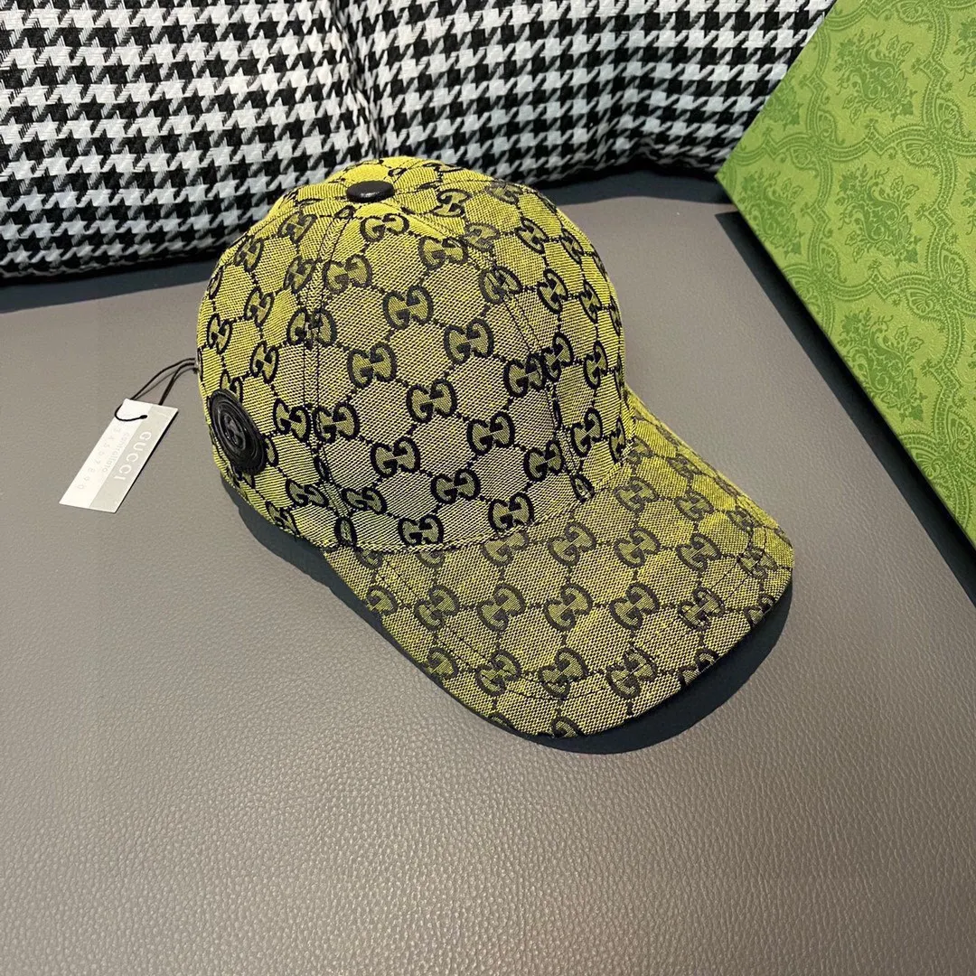 Batch 90, Gucci (Gucci) new original baseball cap, Multicolor series canvas baseball cap! The latest model from the counter, 1:1 genuine mold opening, original canvas fabric + first layer of cowhide, original factory quality! The quality is great, the basic head circumference is 56cm, and the patch is adjustable.