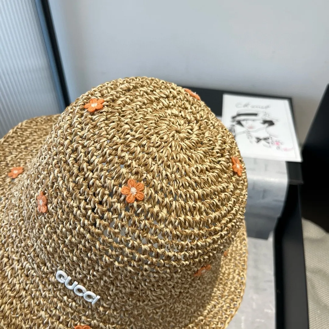 💰110¥ Gucci new straw hat, foldable