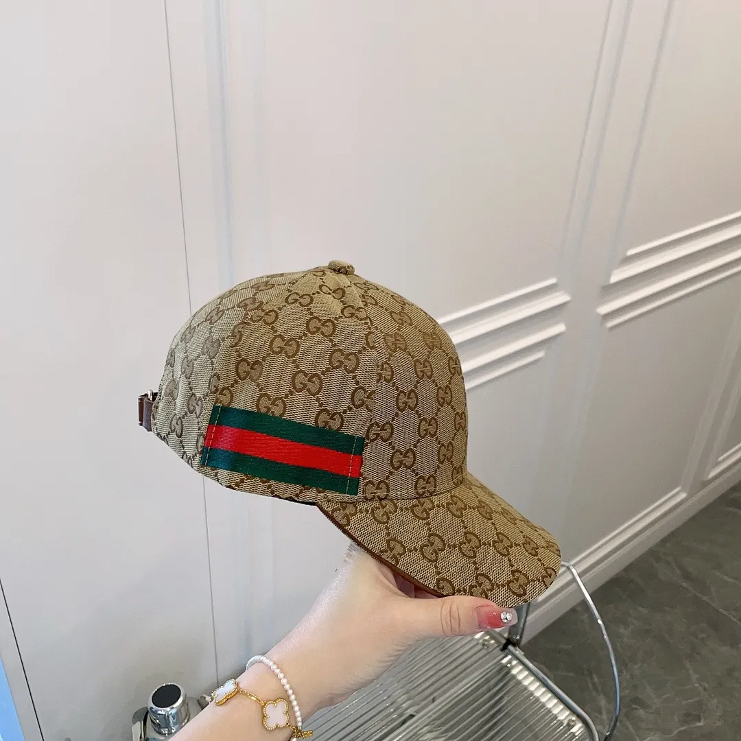 P60 Gucci medium and old flower baseball cap, classic double G old flower, versatile, casual and timeless, head circumference 56-58 adjustable