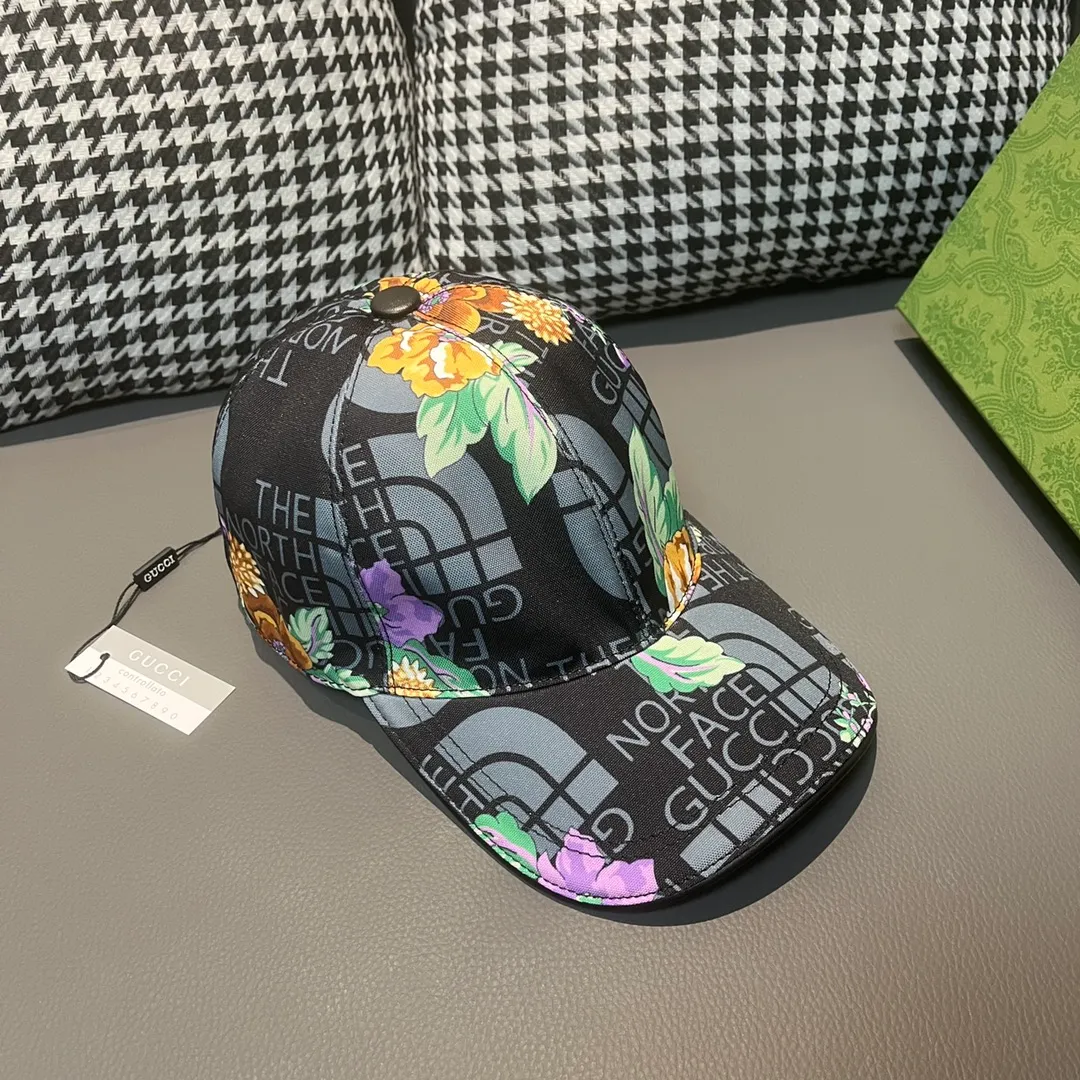 🉐90, Gucci (Gucci) new original baseball cap, Gucci north print, counter 1:1, imported canvas + first-layer cowhide, popular purchasing agent, versatile style for men and women, great quality! The basic head circumference is 56cm, and the patch is adjustable.
