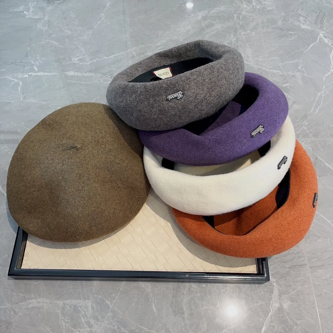💰110¥ Gucci wool beret, pumpkin hat, super genuine 100% wool fabric, head circumference 57cm
