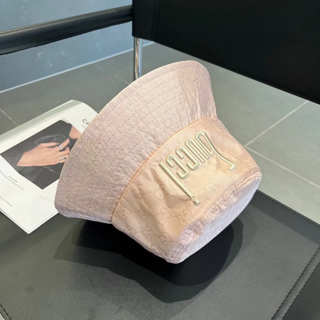 P70 Gucci 2023 spring and summer bucket hat, dark pattern GG fabric, head circumference 57cm, unisex