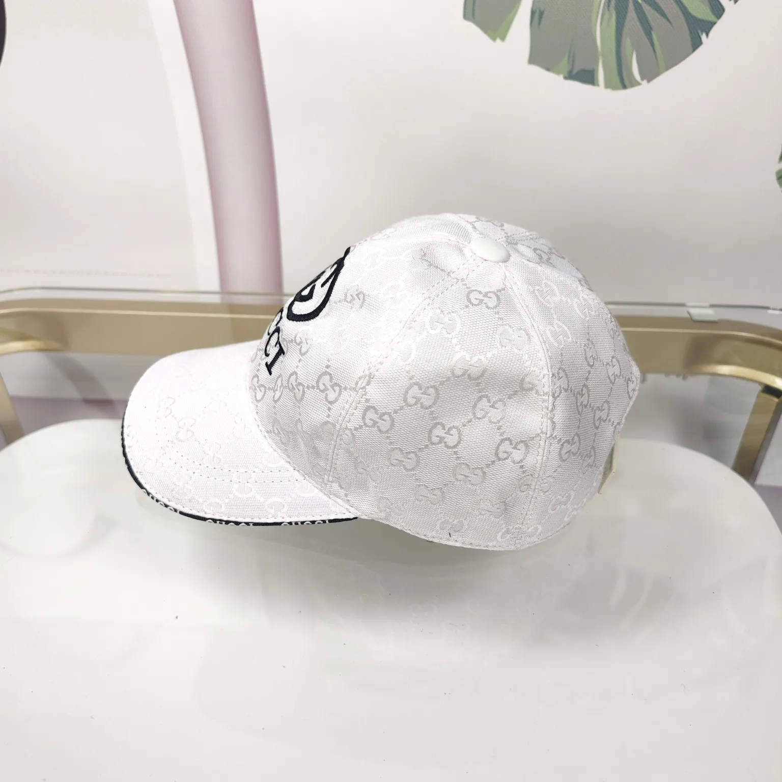 Batch 90 GUCCI--high version original single embroidered flower official website same style baseball cap