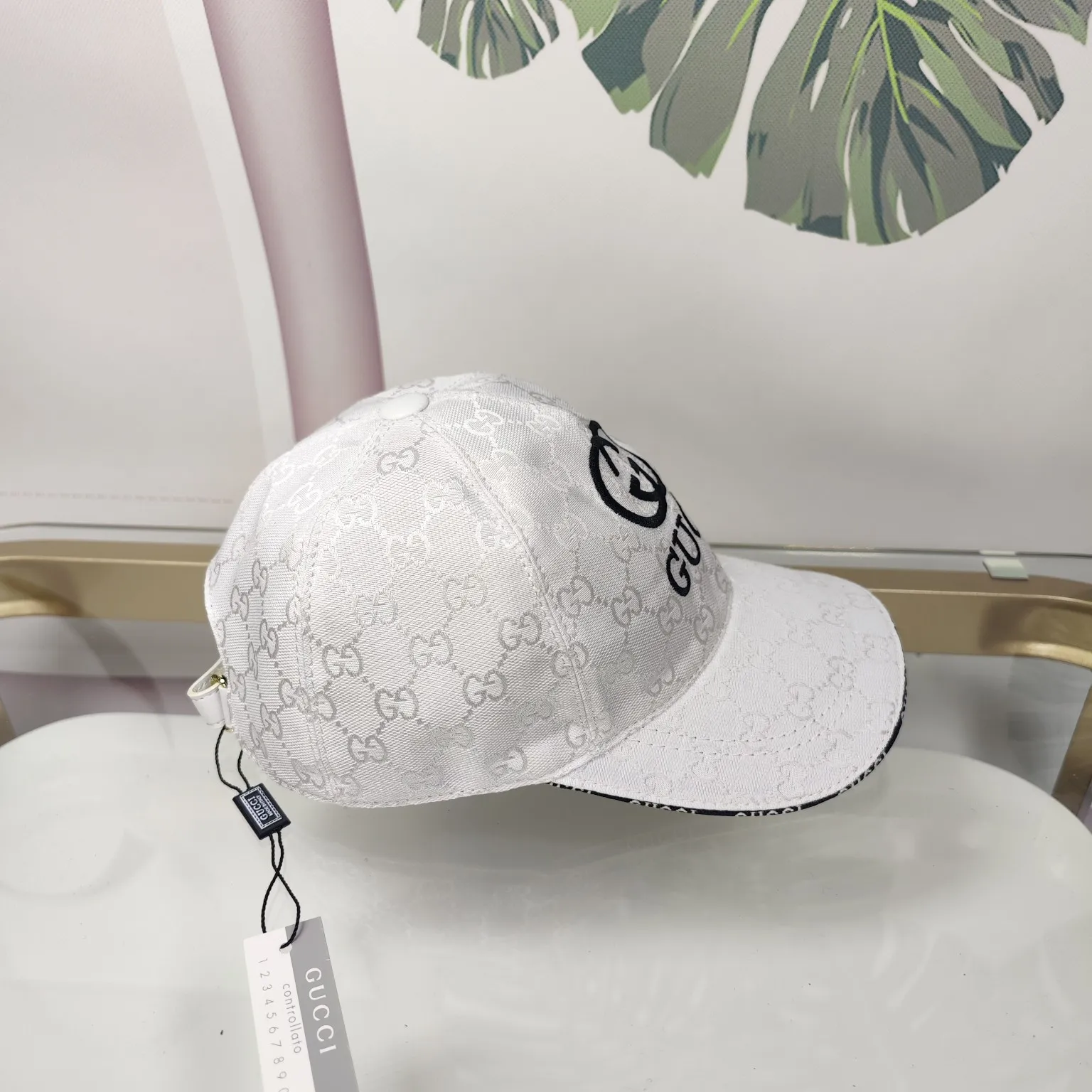 Batch 90 GUCCI--high version original single embroidered flower official website same style baseball cap