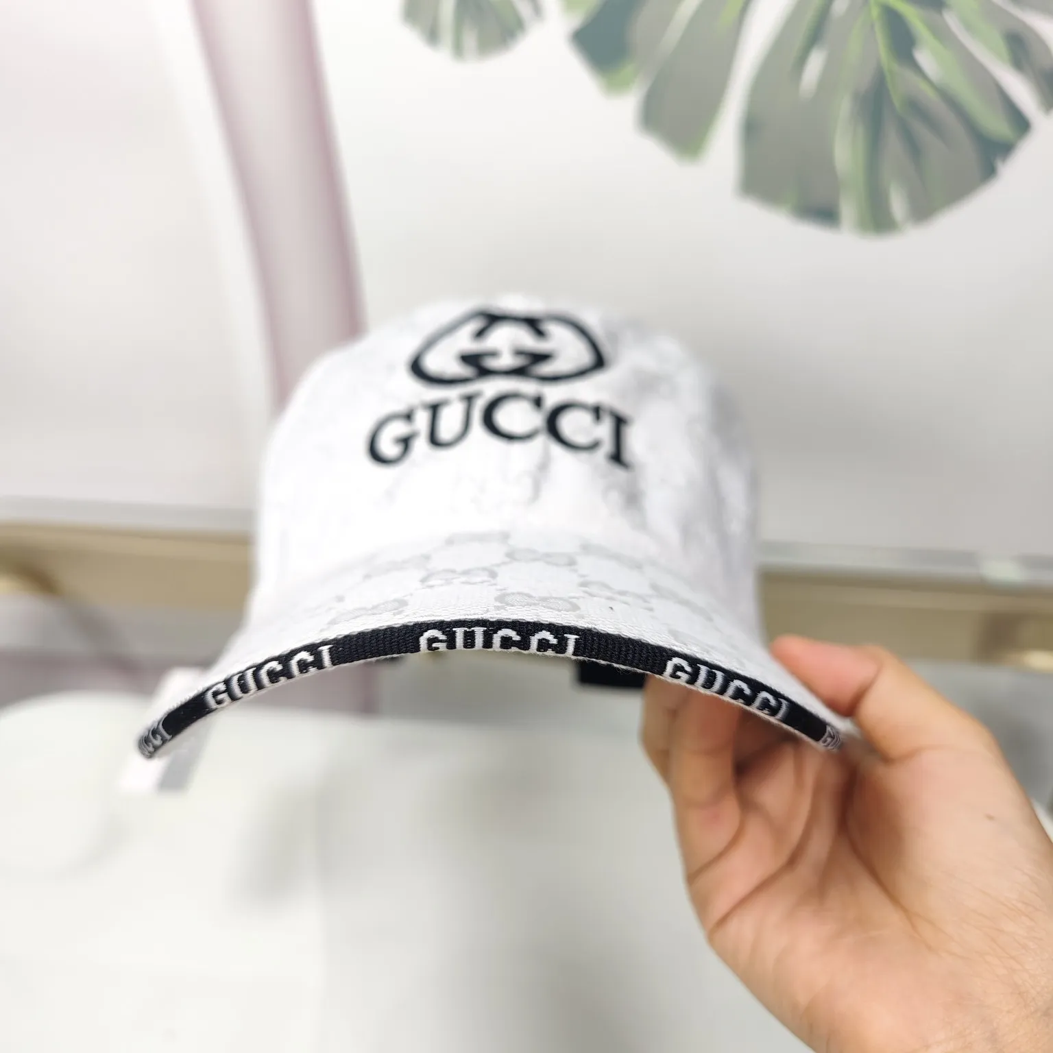 Batch 90 GUCCI--high version original single embroidered flower official website same style baseball cap