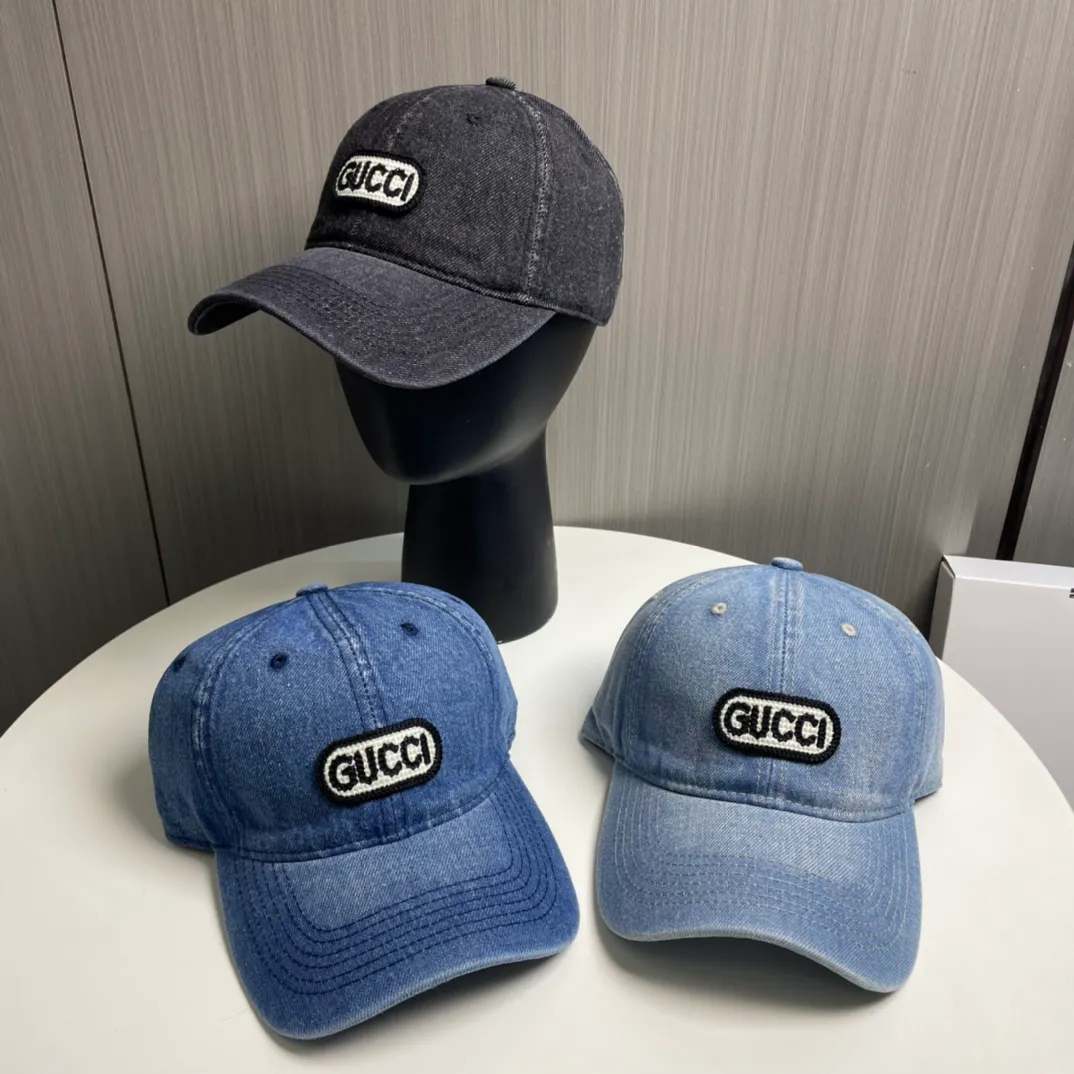 P50 GUCCI🧢New denim baseball cap is coming 🔥🎩 The craftsmanship is very exquisite, high-end and classy! Low-key luxury, easy to carry! Running volume!
