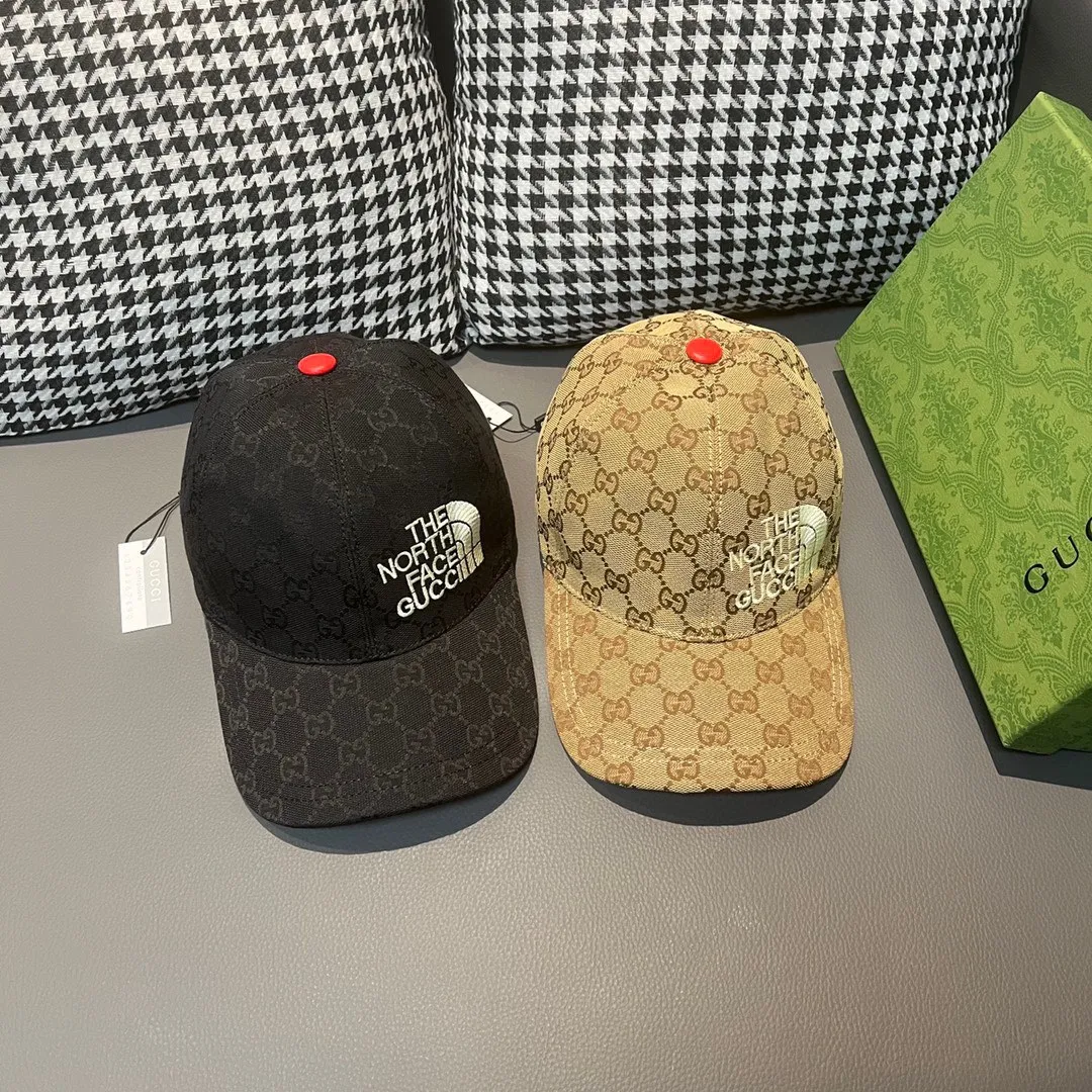 Batch 90, Gucci (Gucci) new original baseball cap, North embroidery! Counter 1:1, imported canvas + first-layer cowhide, popular for purchasing, versatile style for men and women, great quality! The basic head circumference is 56cm, and the patch is adjustable.