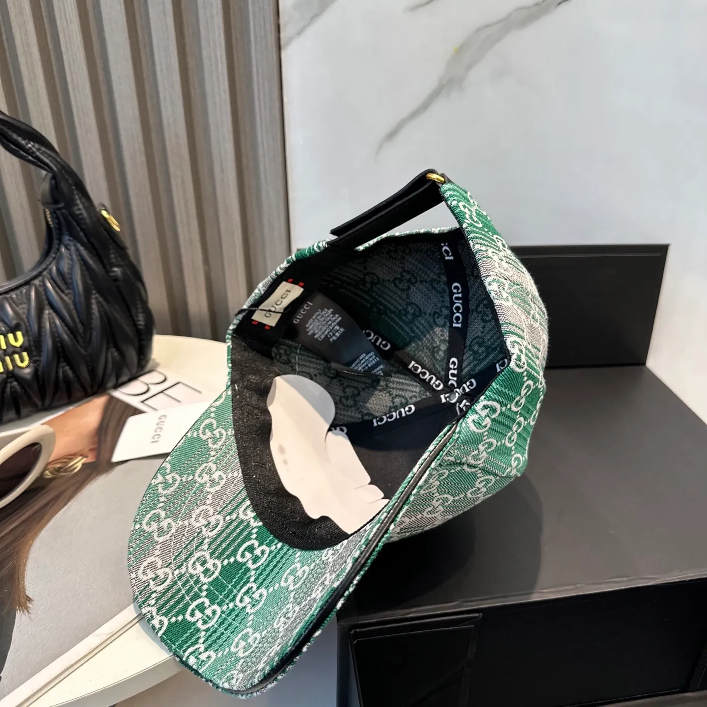 P60 GUCCI Gucci 2025 counter new jacquard baseball cap 🧢 very trendy! Casual and sports style, classic production, super easy to match! Look small