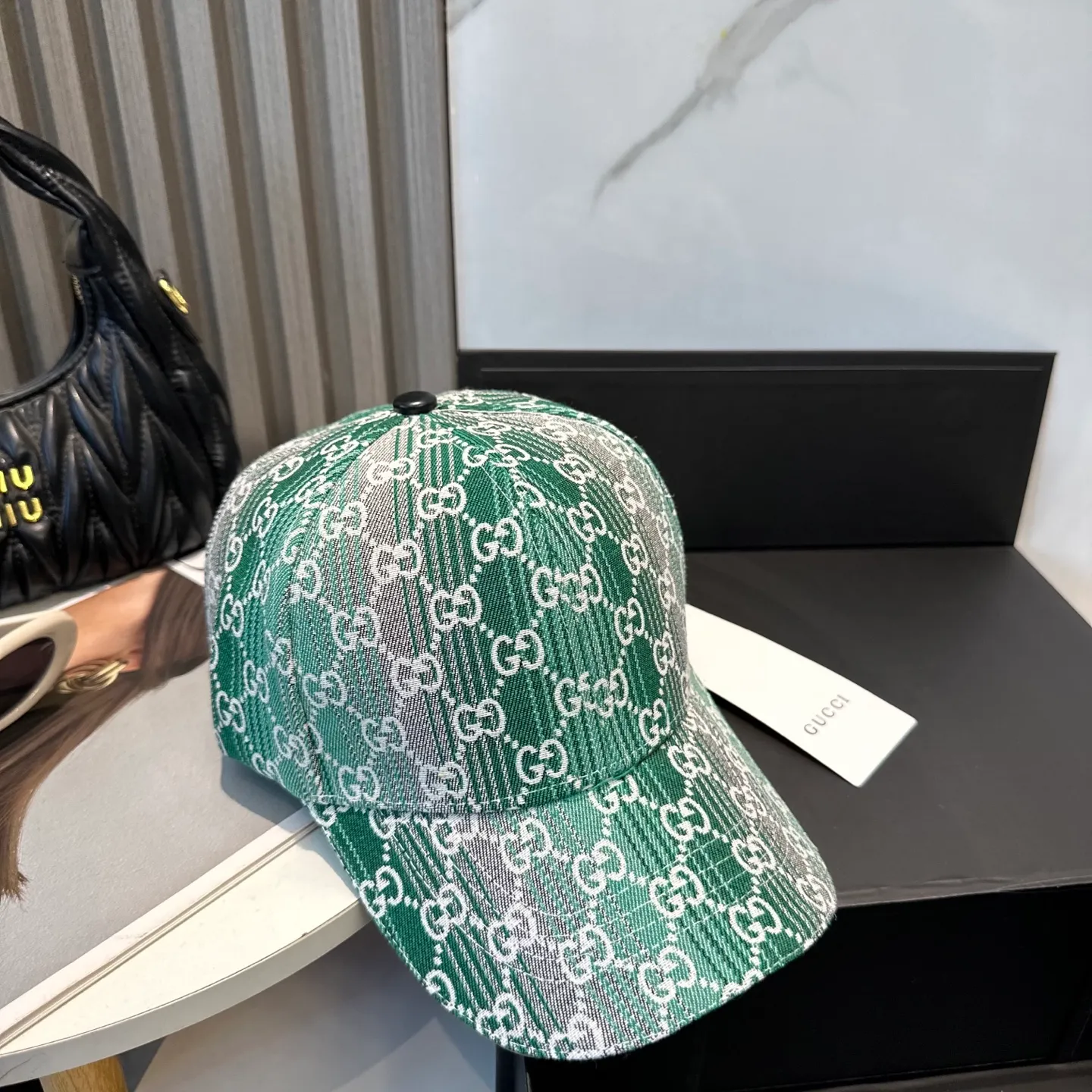 P60 GUCCI Gucci 2025 counter new jacquard baseball cap 🧢 very trendy! Casual and sports style, classic production, super easy to match! Look small