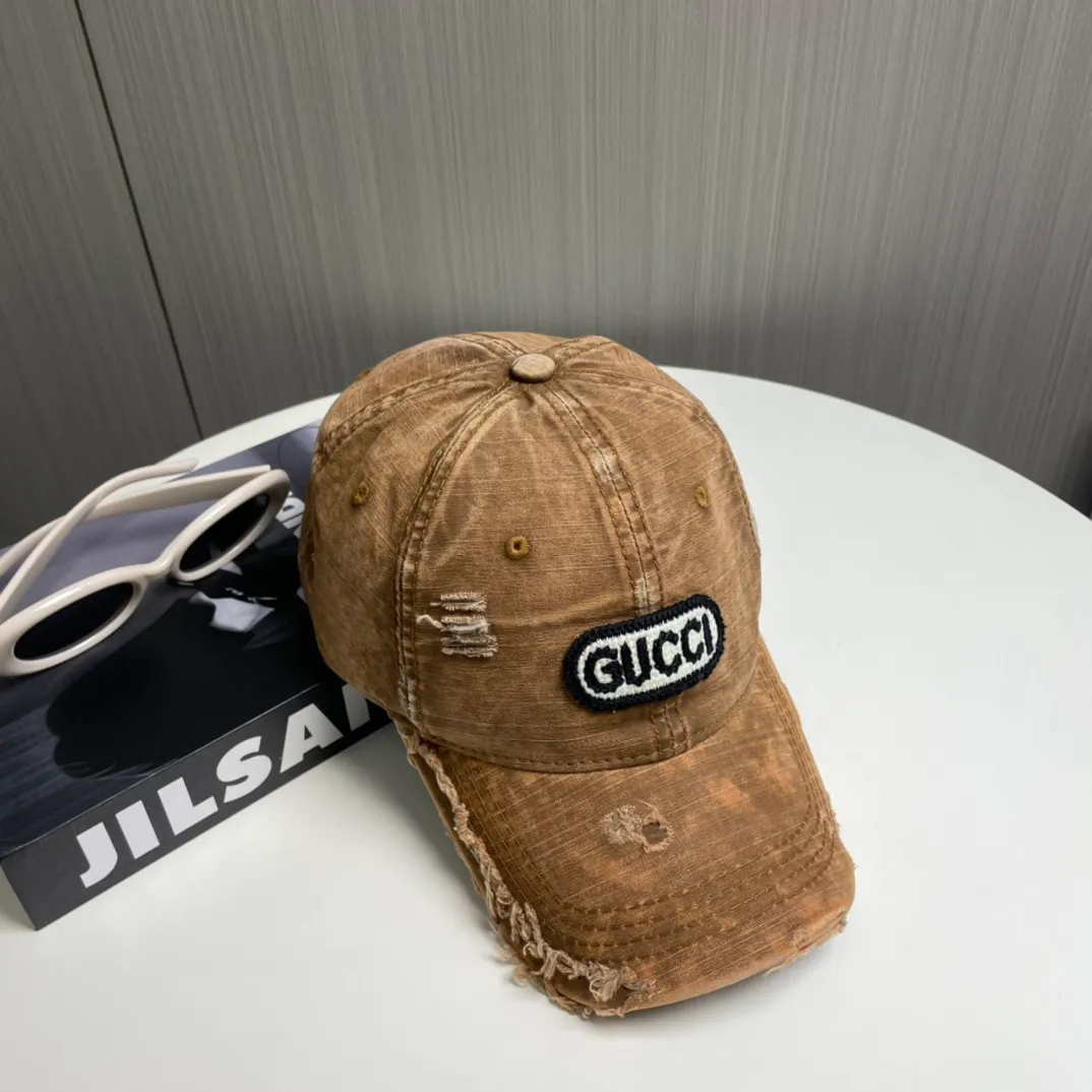 P56 Gucci～25 new spring model, simple and high-end baseball cap, new process washing, retro color, customized version!