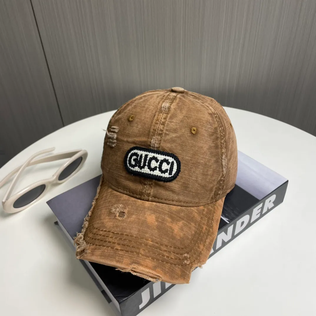 P56 Gucci～25 new spring model, simple and high-end baseball cap, new process washing, retro color, customized version!