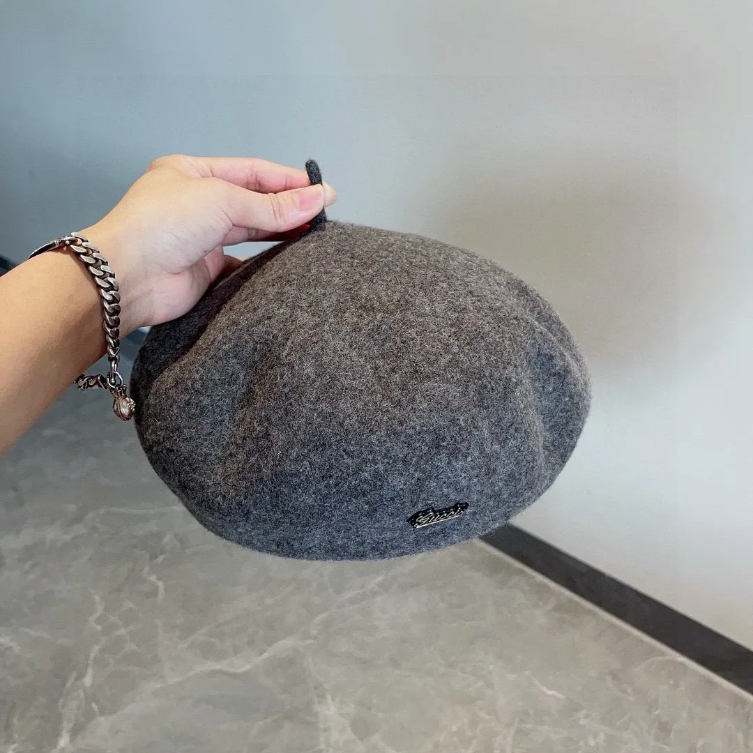 💰110¥ Gucci wool beret, pumpkin hat, super genuine 100% wool fabric, head circumference 57cm