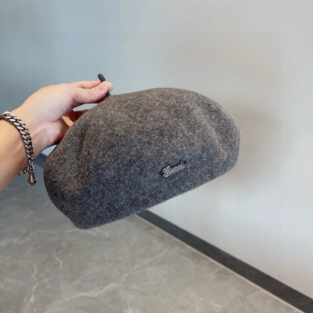 💰110¥ Gucci wool beret, pumpkin hat, super genuine 100% wool fabric, head circumference 57cm