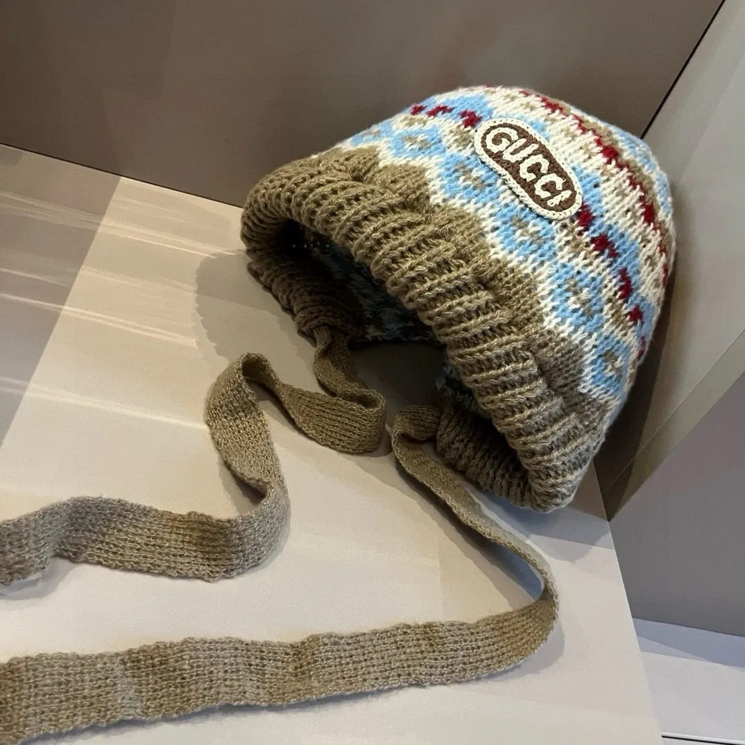 💰90¥ Gucci new knitted cold hat ear protection hat
