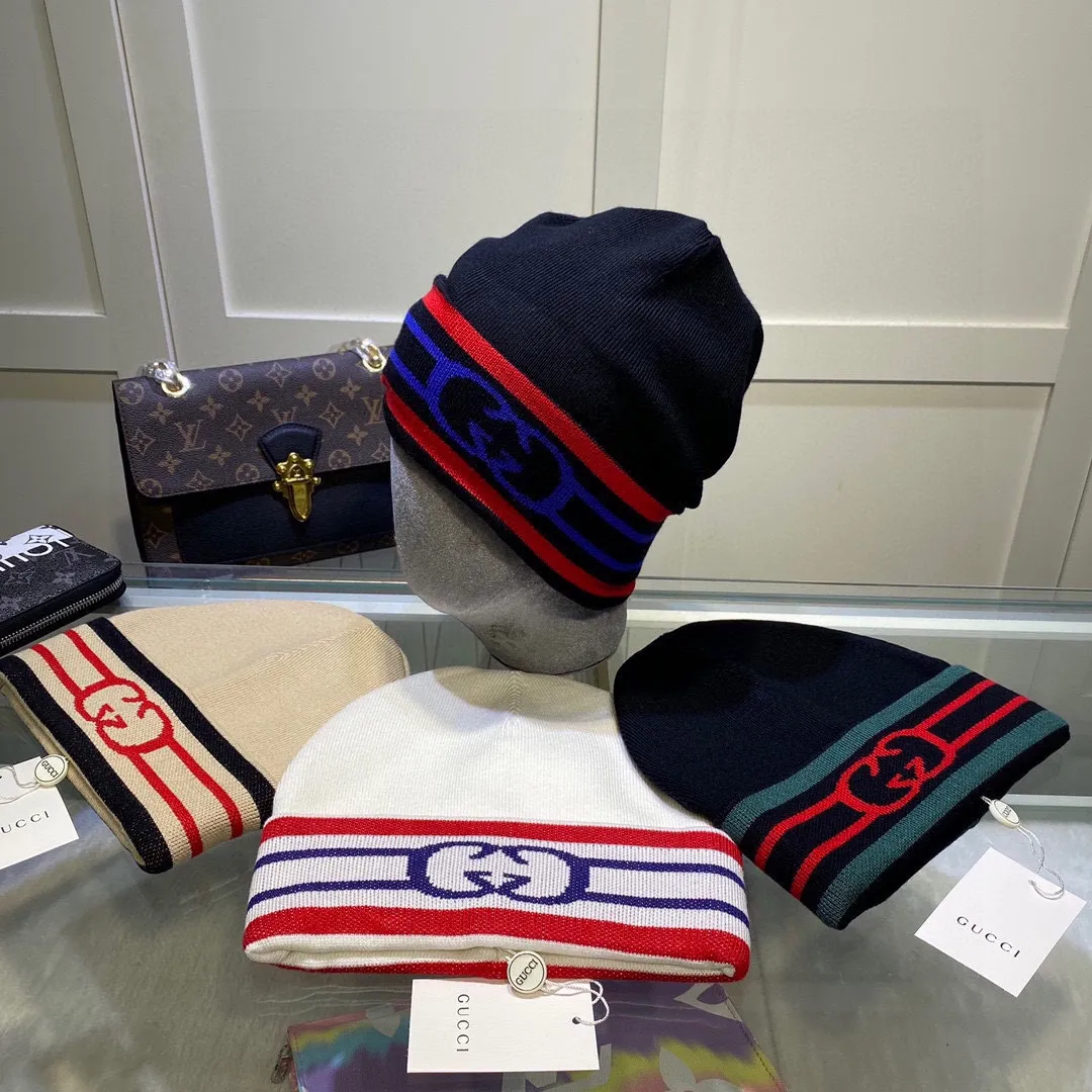 P50 GUCCI original single hat official website new hairband decorated knitted hat, love][love] wool cashmere double-layer hat😱😘warm and fashionable, simple and elegant, more fashionable and high-end!