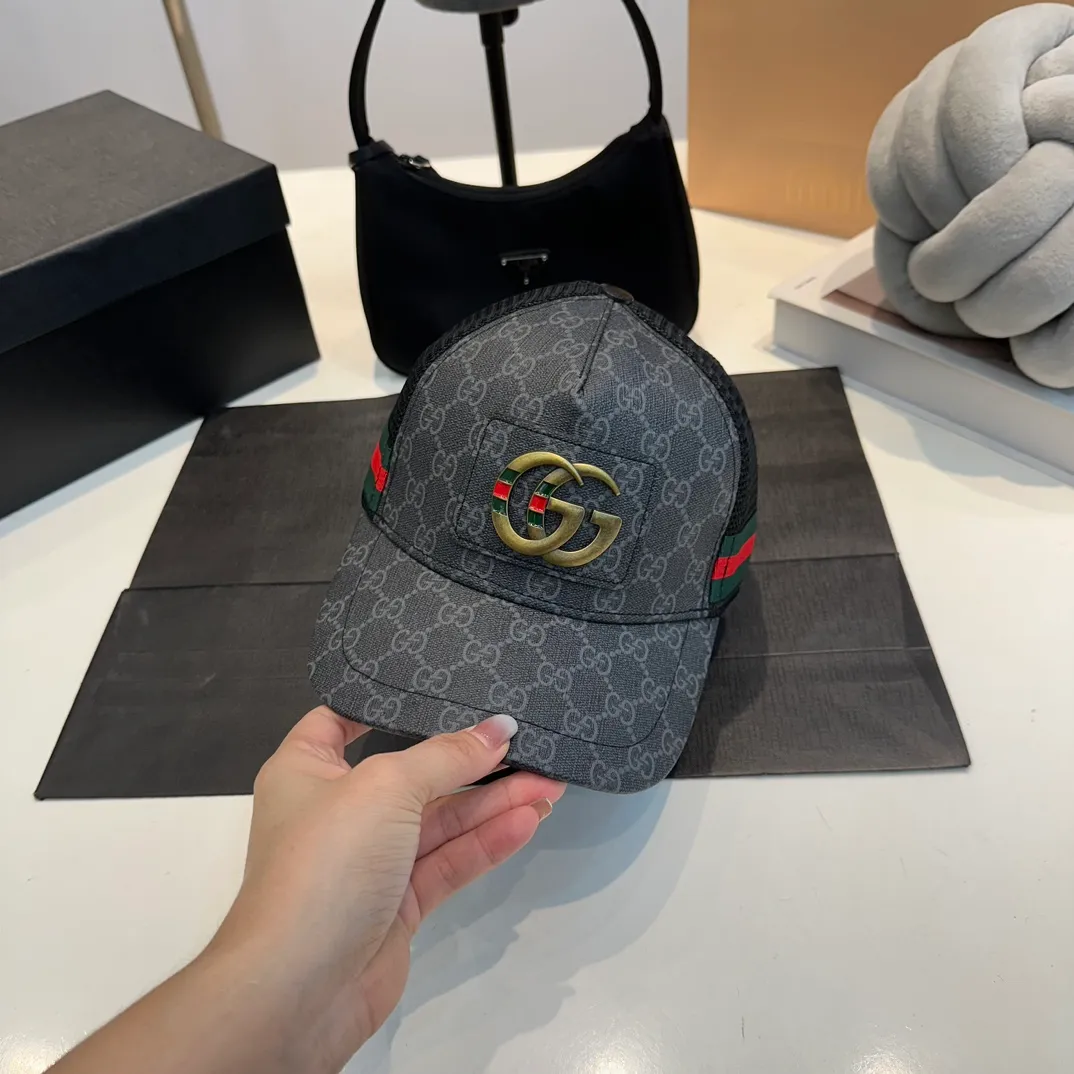 P54 Gucci mesh baseball cap, unisex, casual style
