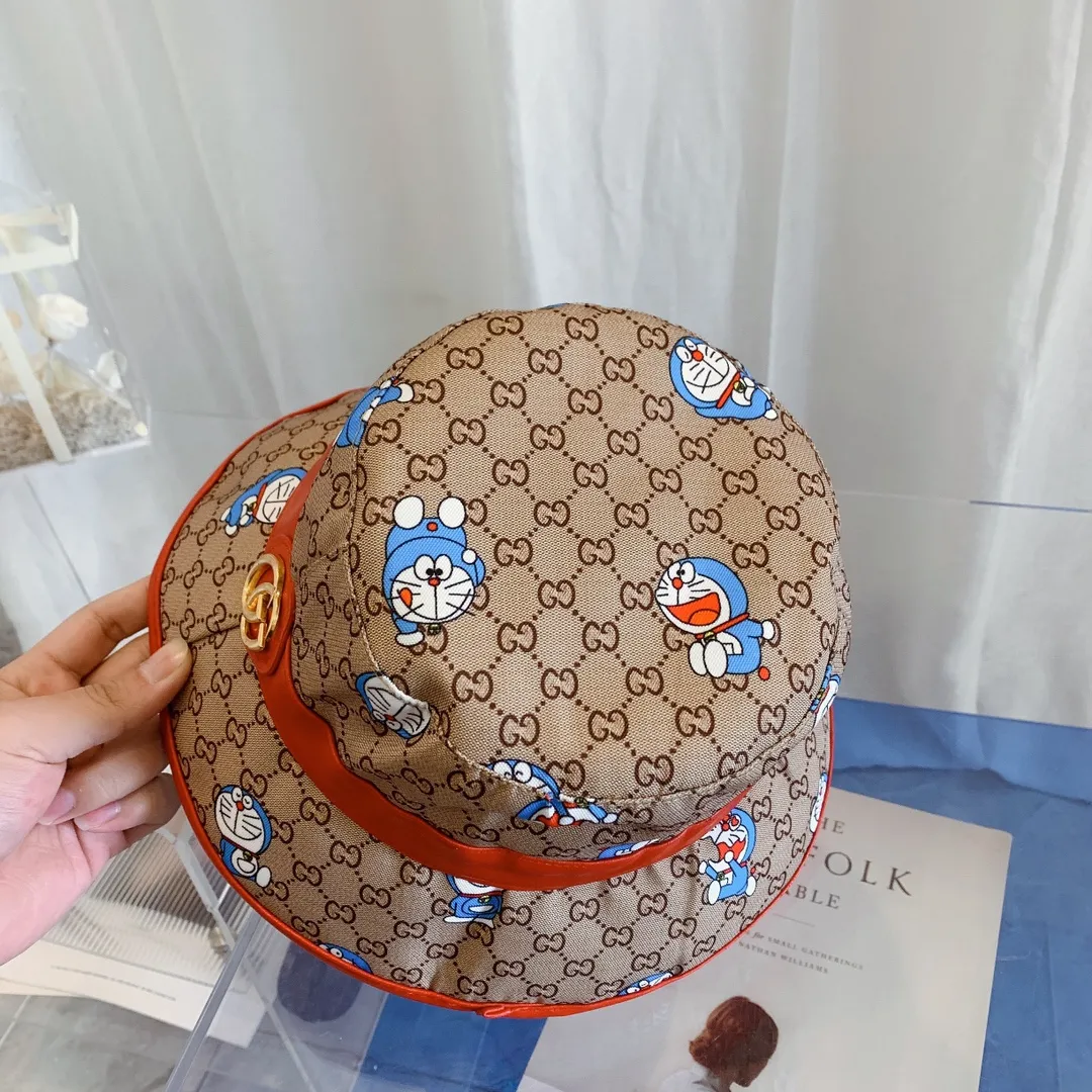 p70 Gucci 2022 spring and summer new models released! Jingle Cat! Gucci (Gucci) new bucket hat, Doraemon & Gucci collaboration model is a hot purchase!