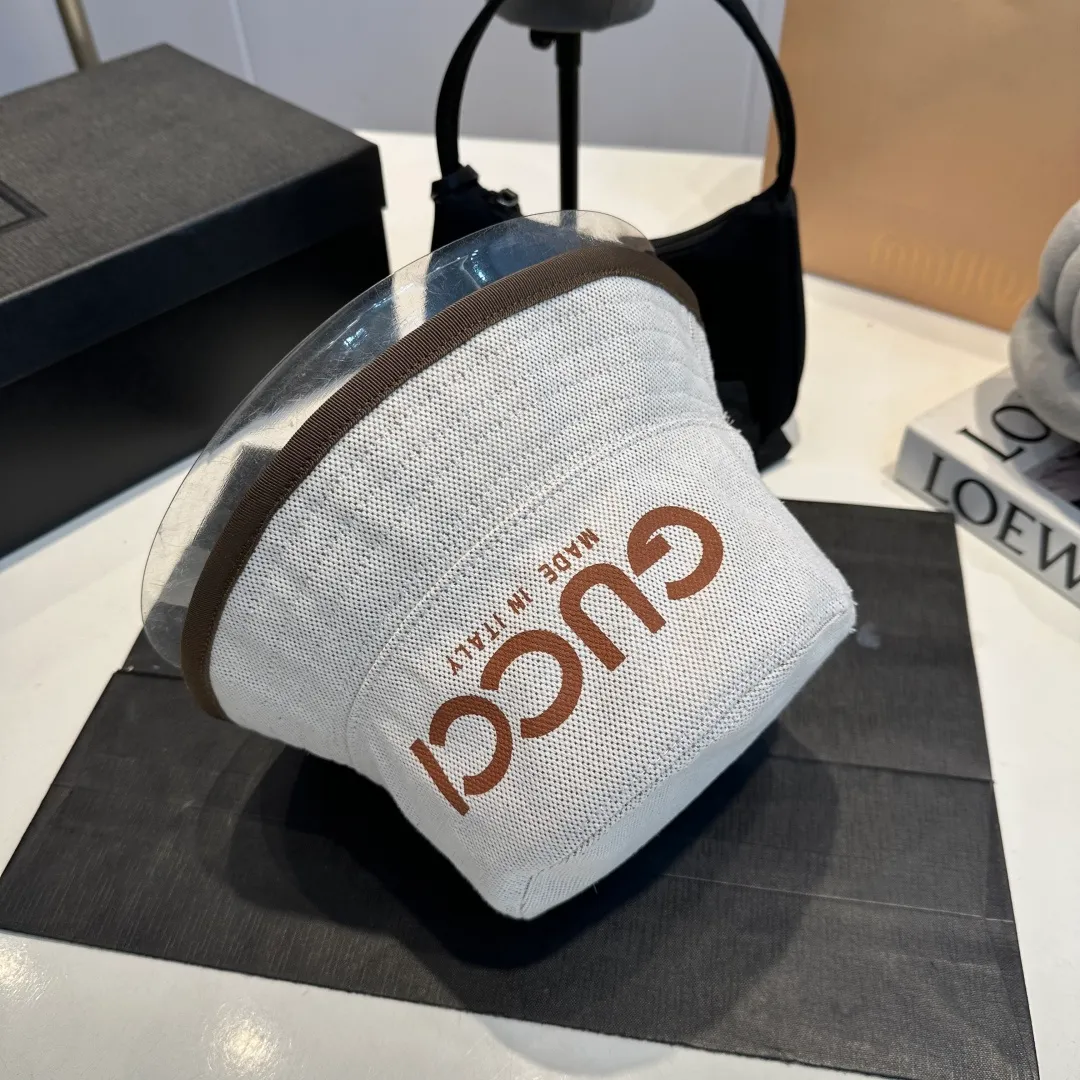 P60 GUCCI Gucci 2025 counter new simple embroidered fisherman hat, very trendy! Casual and sports style, classic production, super easy to match!