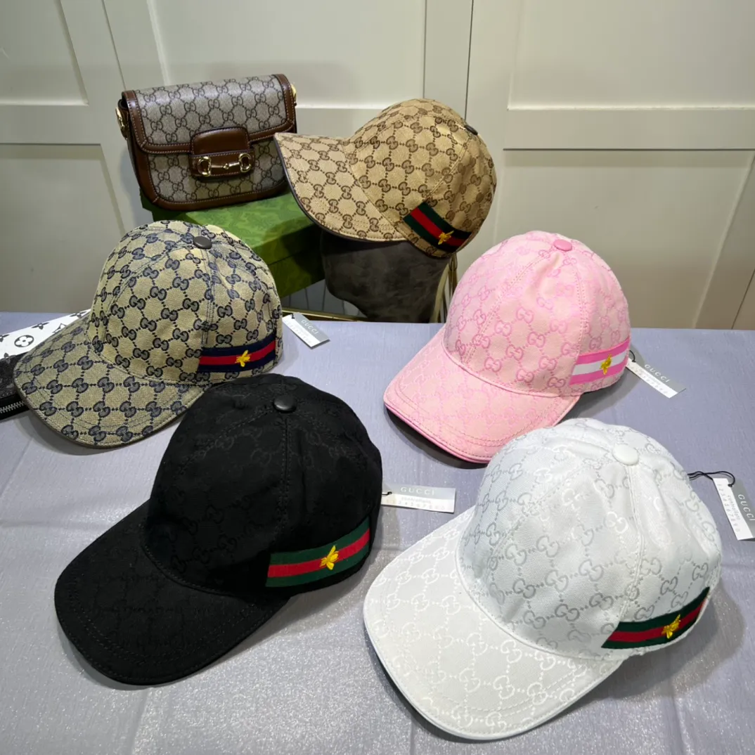 P80💰New model has arrived! Gucci (Gucci) new original baseball cap, the latest model at the counter, 1:1 mold customization, genuine mold, original canvas + first layer of cowhide, original quality! The quality is great, the basic head circumference is 56cm, and the patch is adjustable.