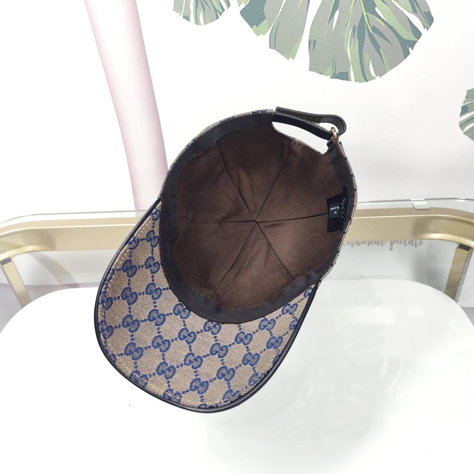 Batch 90 GUCCI--blue double G high version original single baseball cap