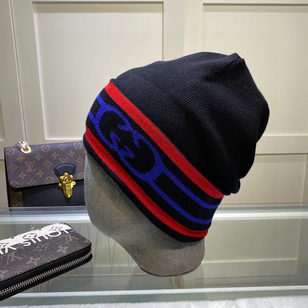 P50 with dust bag GUCCI Gucci original single hat official website new hairband decorative knitted hat, love][love] wool cashmere double-layer hat😱😘warm and fashionable, simple and elegant, more fashionable and high-end!