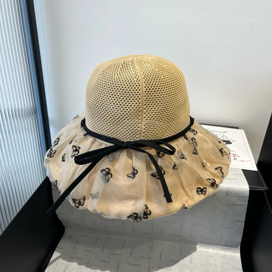 💰140¥ Gucci new lantern hat, sunshade straw hat, anti-UV brim, head circumference 57cm