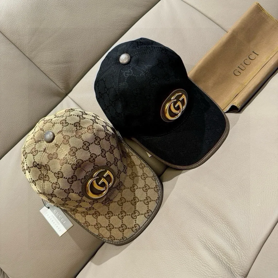 P90., Gucci (Gucci) new original baseball cap, metal double G, the latest model at the counter, 1:1 mold customization, genuine mold hardware, original canvas fabric + first-layer cowhide, original quality! The quality is great, the basic head circumference is 56cm, and the patch is adjustable.