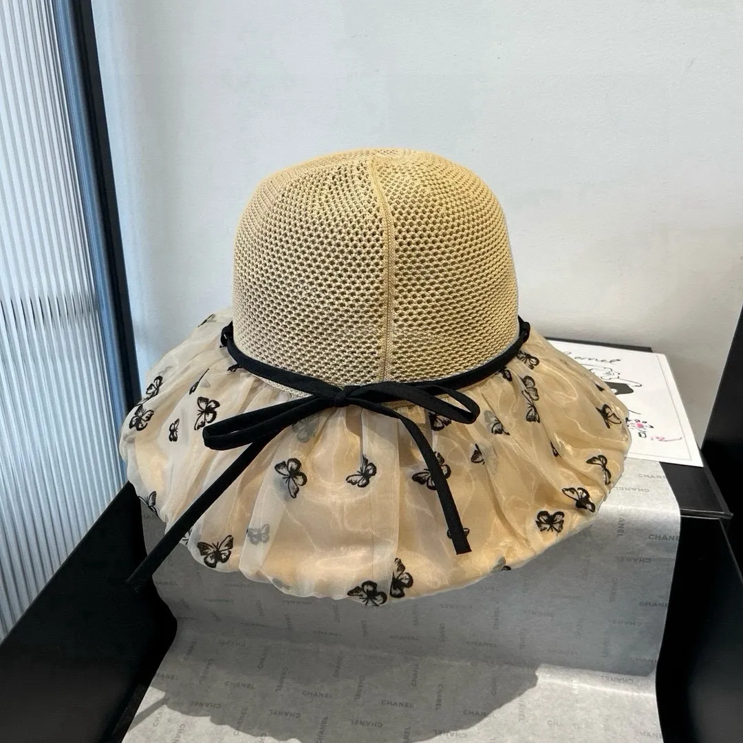 💰120¥ Gucci new lantern hat, sunshade straw hat, anti-UV brim, head circumference 57cm