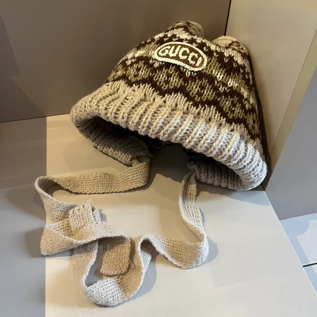 💰90¥ Gucci new knitted cold hat ear protection hat