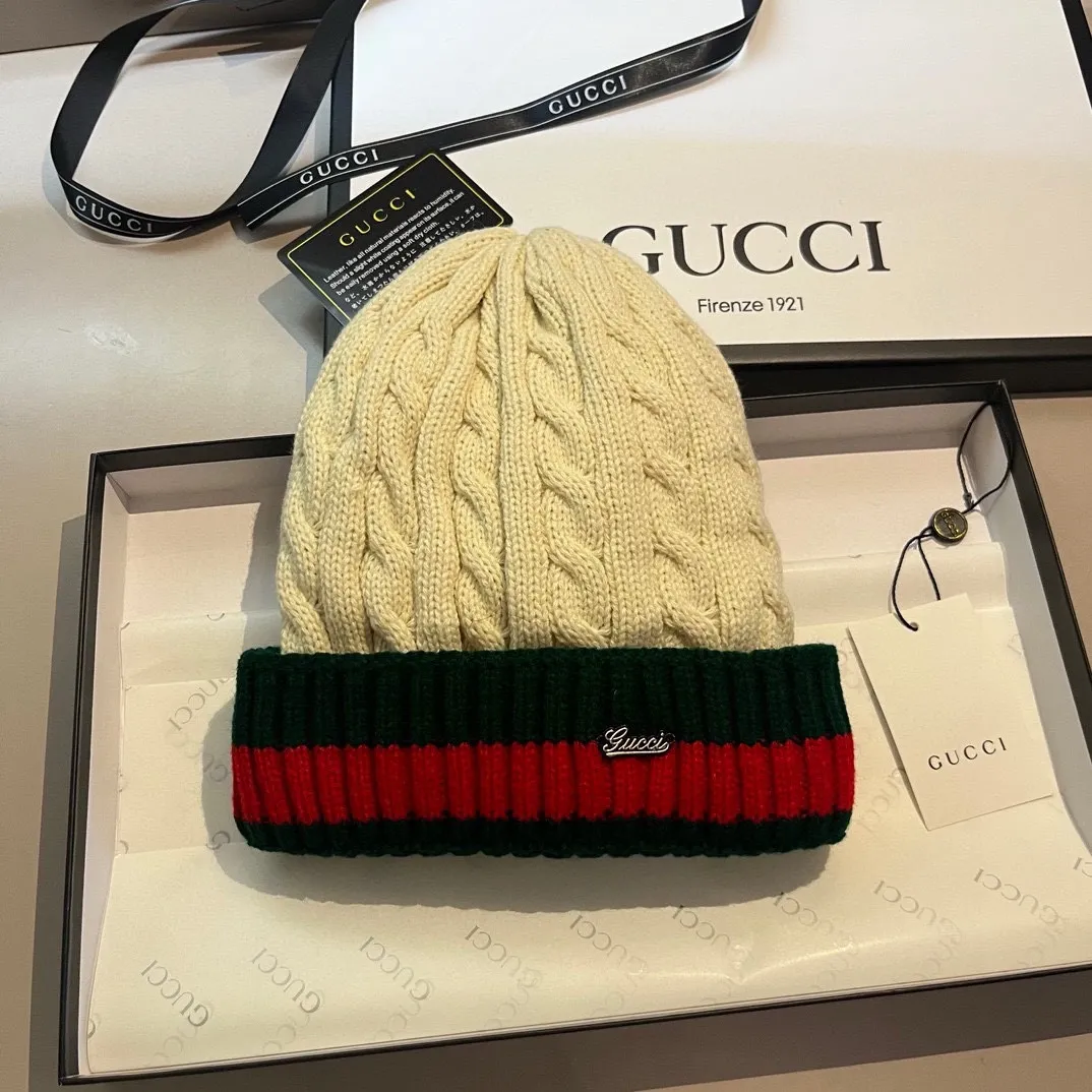 💰80¥ Gucci classic beanie, unisex, 4 colors