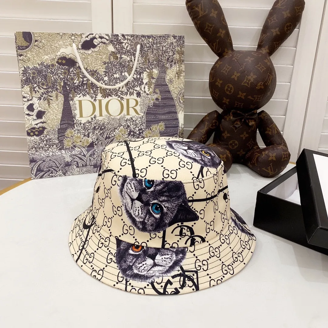 Special P130💛 Comes with dust bag [GUCCI] 2020 new embroidered simple style fisherman hat, hot shipment, versatile item🥰