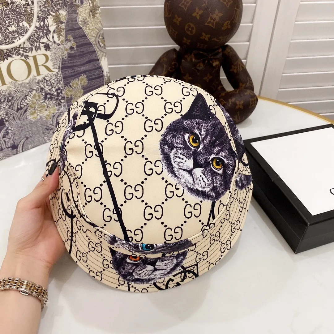 Special P130💛 Comes with dust bag [GUCCI] 2020 new embroidered simple style fisherman hat, hot shipment, versatile item🥰