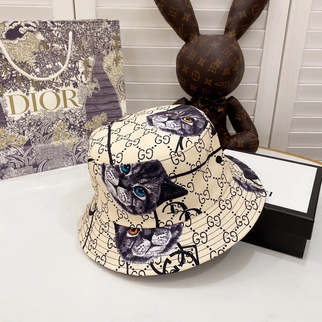 Special P130💛 Comes with dust bag [GUCCI] 2020 new embroidered simple style fisherman hat, hot shipment, versatile item🥰