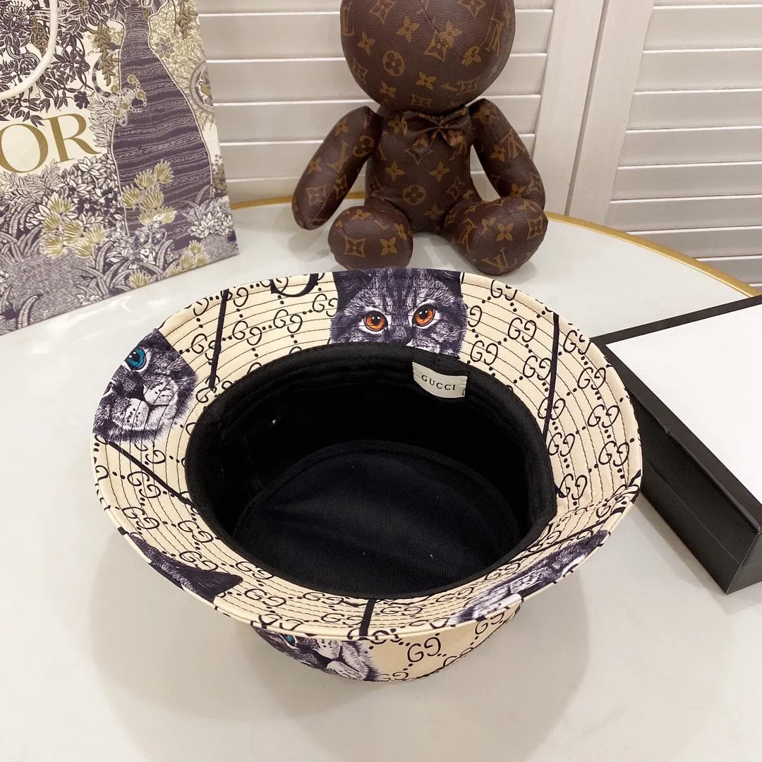 Special P130💛 Comes with dust bag [GUCCI] 2020 new embroidered simple style fisherman hat, hot shipment, versatile item🥰